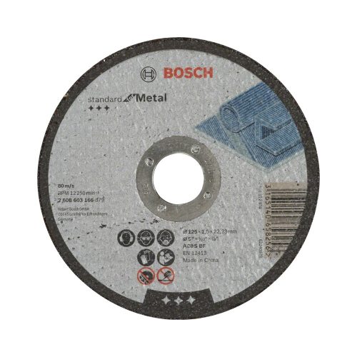 Bosch fémvágó korong egyenes 125x2,5x22,23mm