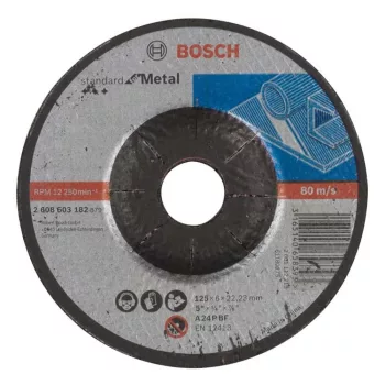   Bosch PRO hajlított csiszolótárcsa, nagyolótárcsa 125x6x22,23 mm, fémhez