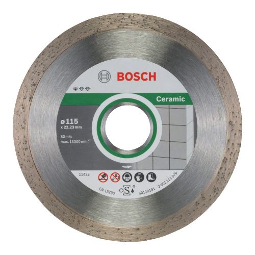 Bosch gyémánt vágókorong csempéhez 115x22,23x1,6mm 10db/cs