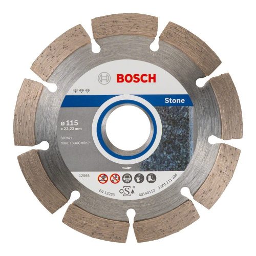 Bosch gyémánt kővágókorong 115x22,23x6mm 10db/cs