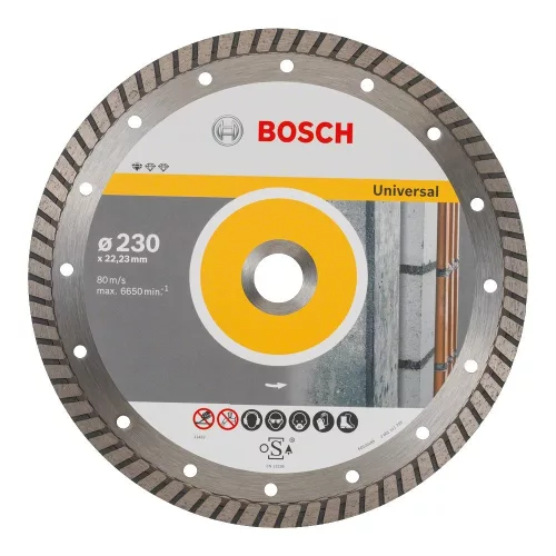 Bosch Turbo gyémánt vágókorong általános felhasználásra 230x22,23x2,5mm 10db/cs (Regisztrációval akár ajándék is elérhető!)