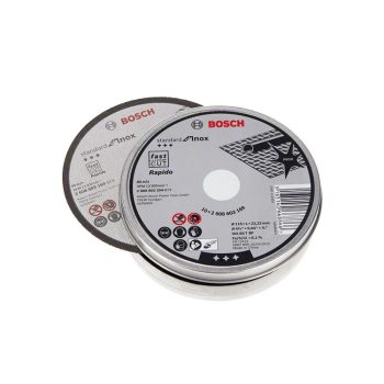   Bosch PRO egyenes vágókorong készlet fémdobozban, 115x1x22,23 mm, inoxhoz, fémhez 10 db