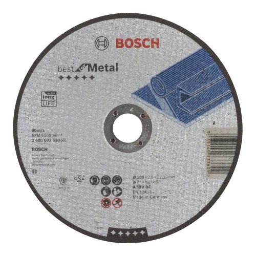 Bosch fémvágó korong egyenes 180x2,5x22,23mm