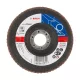Bosch EXPERT X551 legyezőtárcsa fémhez, kúpos üvegszövet alátéttányér, Zirkon 125mm, 22,23 P60