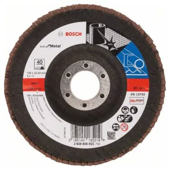   Bosch PRO X571 legyezőtárcsa, 125 mm, G40, inoxhoz, fémhez