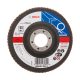 Bosch EXPERT X551 legyezőtárcsa fémhez, egyenes, üvegszövet alátéttányér, Zirkon 115mm, G80