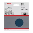 Bosch EXPERT F550 csiszolópapír, Metal 115 mm, P60, lyuk nélkül sarokcsiszolókhoz, 5db