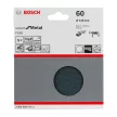 Bosch EXPERT F550 csiszolópapír, Metal 125 mm, P60, lyuk nélkül sarokcsiszolókhoz, 5db