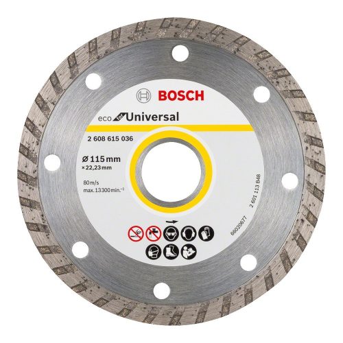 Bosch Turbo gyémánt vágókorong 115x22,23mm 10db/cs