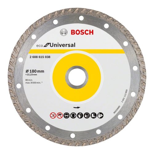 Bosch Turbo gyémánt vágókorong 180x22,23mm 10db/cs