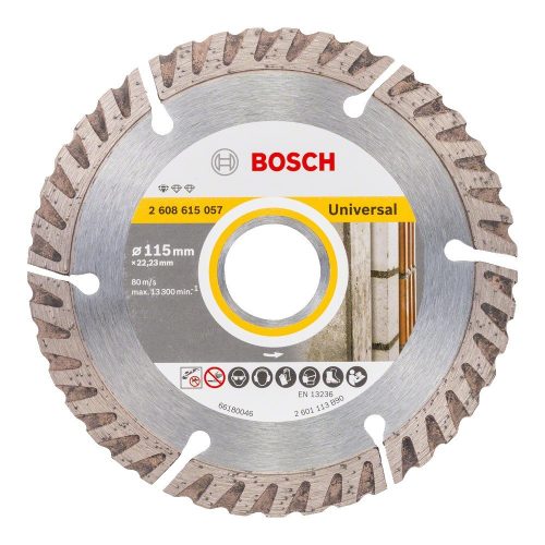 Bosch PRO gyémánt vágókorong, 115x22,23 mm, vasbeton, tégla, márvány, csempe, vas 10 db