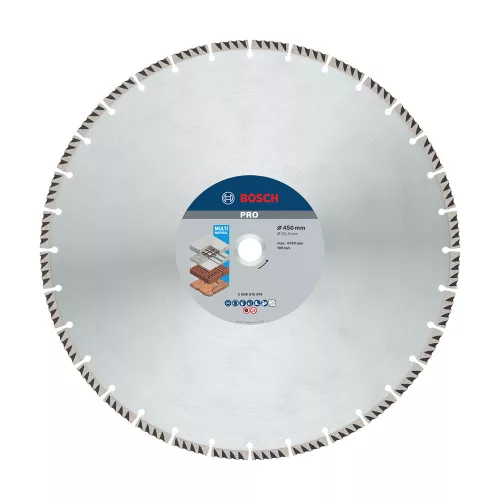 Bosch PRO gyémánt vágókorong, 450x25,4 mm, vasbeton, tégla, márvány, csempe, vas