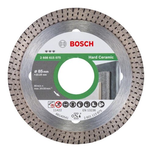 Bosch gyémánt vágókorong csempéhez 82x22,23x1,4mm