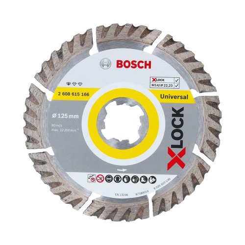 Bosch X-LOCK gyémánt vágótárcsa Standard for Universal 125x22,23x1,6x10mm