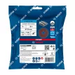 Bosch EXPERT R781 Prisma kerámiaszemcsés fíbertárcsa fémhez, 5db X-LOCK 125mm, G36+