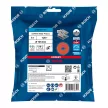 Bosch EXPERT R782 X-LOCK Prisma kerámiaszemcsés fíbertárcsa Inoxhoz, 5db 125mm, G120+