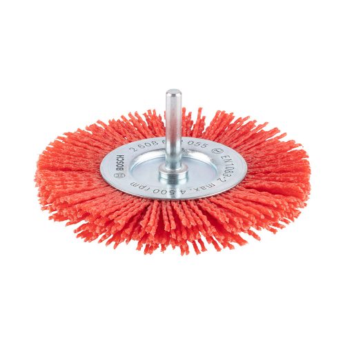Bosch PRO Multi Material clean drótkorong, fúrógéphez, 100x1 mm nejlonsörtés, fém, puhafa