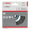 Bosch PRO Metal clean hullámos kúpos kefe, 100x0,3 mm, M14 menetes, fémhez