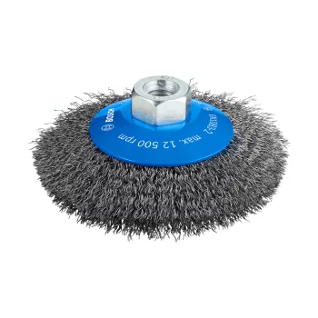   Bosch PRO Metal clean hullámos kúpos kefe, 115x0,3 mm, M14 menetes, fémhez