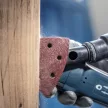 Bosch PRO F460 csiszolólap készlet deltacsiszolóhoz, 93 x 93 mm, G40, G80, G120, G180, G240, 50 r