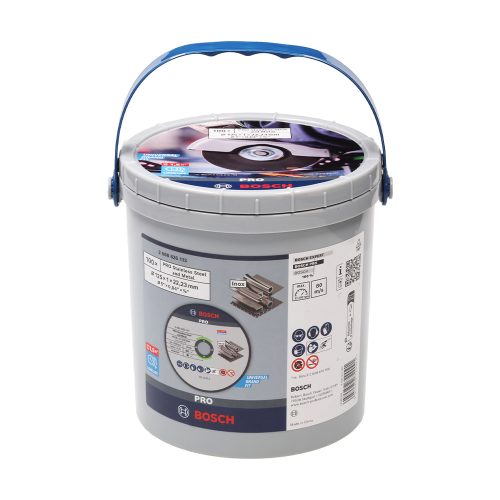 Bosch PRO vágótárcsák vödörben 125 mm Inox, Fém 100 db (2608603171)