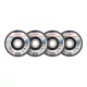 Bosch X451 legyezőtárcsa fémhez és fához, kúpos, Alox - 115 mm, 22,23 mm, Mix szemcse 60 db