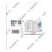 Bosch X451 legyezőtárcsa fémhez és fához, kúpos, Alox - 125 mm, 22,23 mm, Mix szemcse 15db