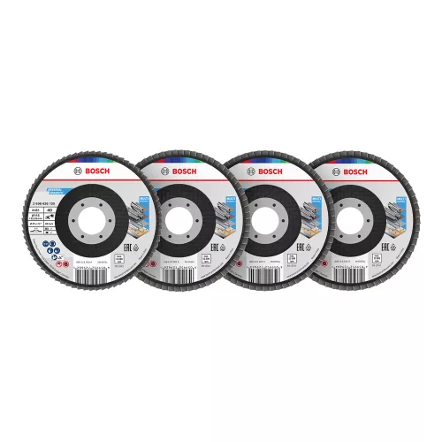 Bosch X451 legyezőtárcsa fémhez és fához, egyenes, Alox - 115 mm, 22,23 mm, Mix szemcse 60db