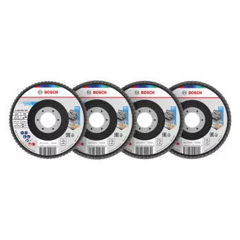   Bosch X451 legyezőtárcsa fémhez és fához, egyenes, Alox - 115 mm, 22,23 mm, Mix szemcse 15db
