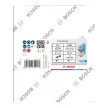 Bosch X451 legyezőtárcsa fémhez és fához, egyenes, Alox - 125 mm, 22,23 mm, Mix szemcse 15db