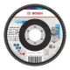 Bosch X451 legyezőtárcsa fémhez és fához, kúpos, Alox - 115 mm, 22,23 mm, G120, 15 db