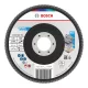 Bosch X451 legyezőtárcsa fémhez és fához, egyenes, Alox - 125 mm, 22,23 mm, G120, 15 db