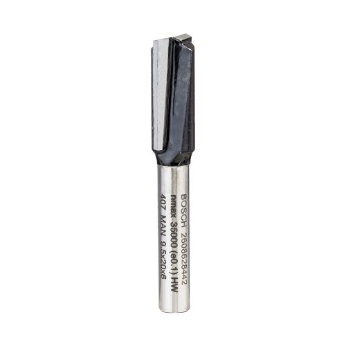 Bosch keményfém horonymaró szár: 6 mm D:9,5 L:19,6 G:51 (2 vágóél) keményfához