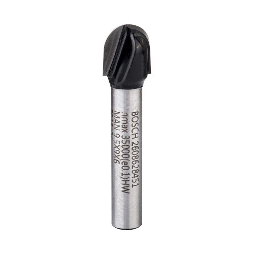 Bosch Keményfém Homorulatmaró szár: 6 mm D:9,5 L:9,2 G:40  R1:4,7 keményfához