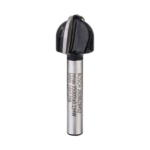 Bosch Keményfém Homorulatmaró szár: 6 mm D:15,9 L:12,4 G:45 R1:8 keményfához