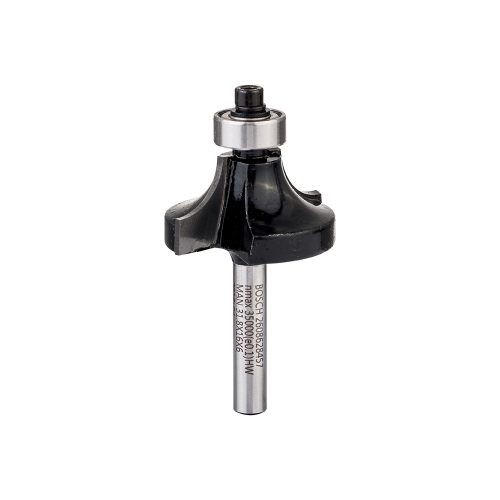 Bosch keményfém lekerekítő maró szár: 6 mm D:31,8 L:16,2 G:57 R1:9,5 csapágyas keményfához