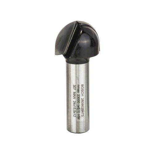 Bosch keményfém homorulatmaró szár: 12 mm D:24 L:15,9 G:57 (2 vágóél) R1:12 keményfához
