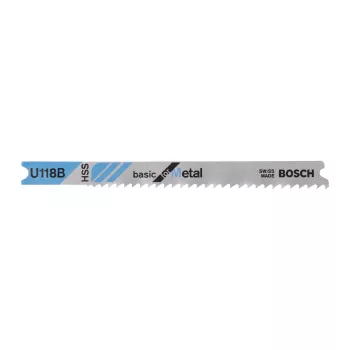   Bosch U 118 B dekopír fűrészlap fémhez 80x1,9/2,3mm 3db/cs (Regisztrációval akár extra értékes ajándék is elérhető!)