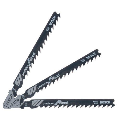 Bosch PRO Wood precise T144DP szúrófűrészlap pontos vágáshoz, 100 mm, 3 db, puha fához