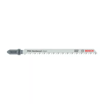   Bosch PRO Hardwood clean T301CDF szúrófűrészlap, 117 mm, 5 db, keményfa, farostlemez (Regisztrációval akár ajándék is elérhető!)