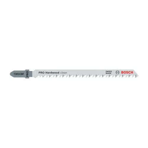 Bosch PRO Hardwood clean T301CDF szúrófűrészlap, 117 mm, 5 db, keményfa, farostlemez (Regisztrációval akár ajándék is elérhető!)