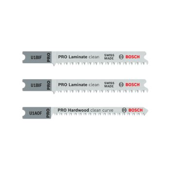   Bosch PRO laminate szúrófűrészlap készlet, U befogószár, 3 részes, parketta,PVC