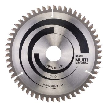   Bosch PRO Multi Material körfűrészlap, 190x2,4x30 mm 54 fog, többféle anyaghoz