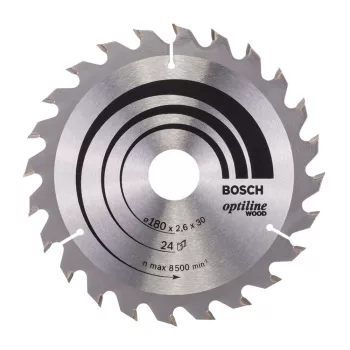   Bosch PRO Wood körfűrészlap, 180x2,6x30 mm 24 fog, kemény fa, rétegelt lemez, forgácslap