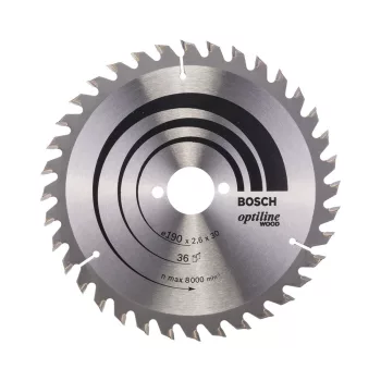   Bosch PRO Wood körfűrészlap, 190x2,6x30 mm 36 fog, kemény fa, rétegelt lemez, forgácslap