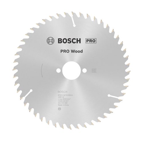 Bosch PRO Wood körfűrészlap, 190x2,6x30 mm 48 fog, kemény fa, rétegelt lemez, forgácslap