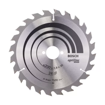   Bosch PRO Wood körfűrészlap, 200x2,8x30 mm 24 fog, kemény fa, rétegelt lemez, forgácslap