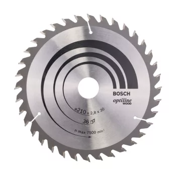  Bosch PRO Wood körfűrészlap, 210x2,8x30 mm 36 fog, kemény fa, rétegelt lemez, forgácslap