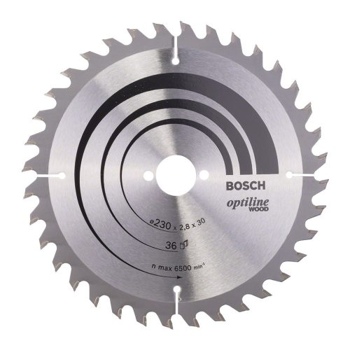 Bosch körfűrészlap fához 230x2,8x30mm, 36 fog