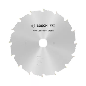   Bosch PRO Construct Wood körfűrészlap, 235x2,8x30 mm 16 fog, építőipari és szennyezett fához